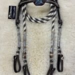 KIT RÉDEA E CABEÇADA COM FLORÃO E BOMBINHAS INOX