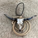 LONGHORN CRÃNIO CHIFRE P/ RETROVISOR C/ LAÇO