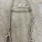 CABEÇADA DE COURO CRU COSTURADA