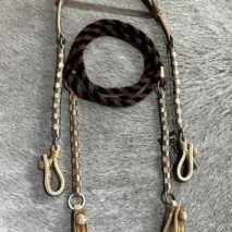 KIT RÉDEA E CABEÇADA CRU BOMBINHA INOX