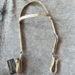 CABEÇADA DE COURO CRU DUPLA COSTURADA